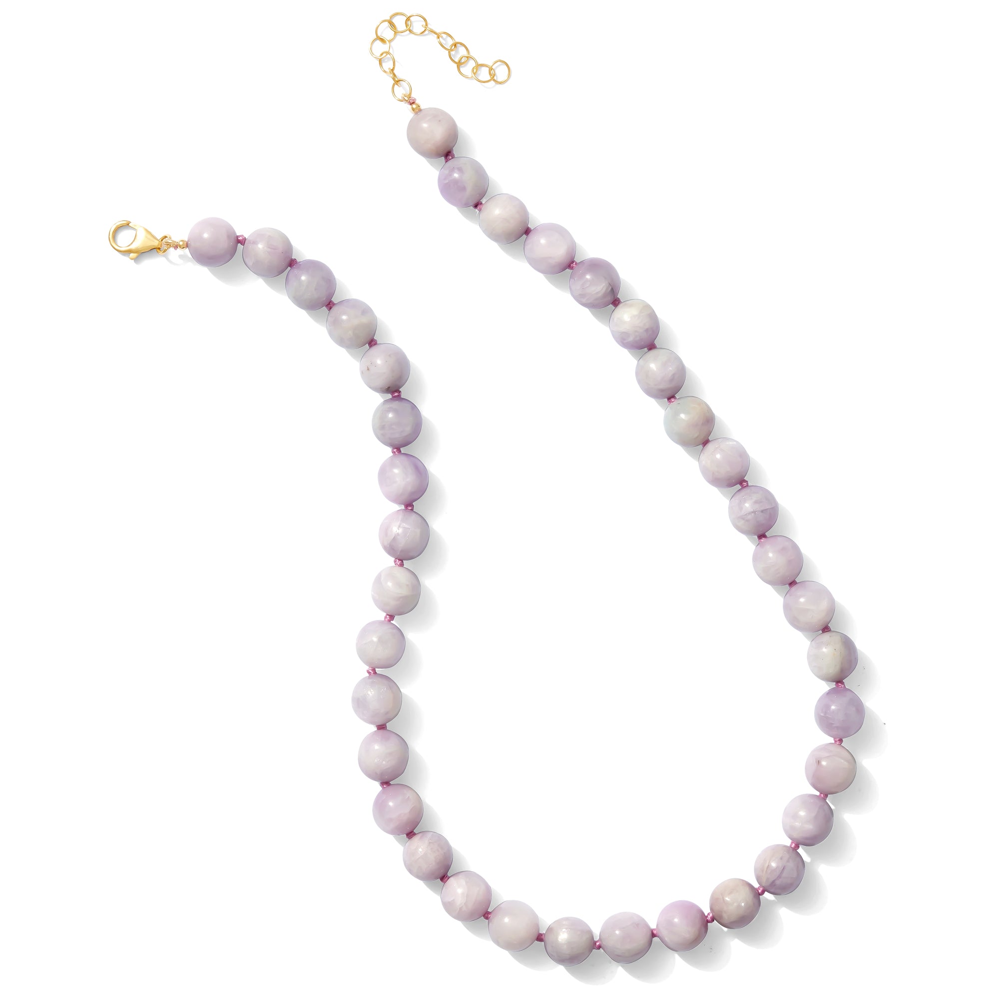 kunzite round beads