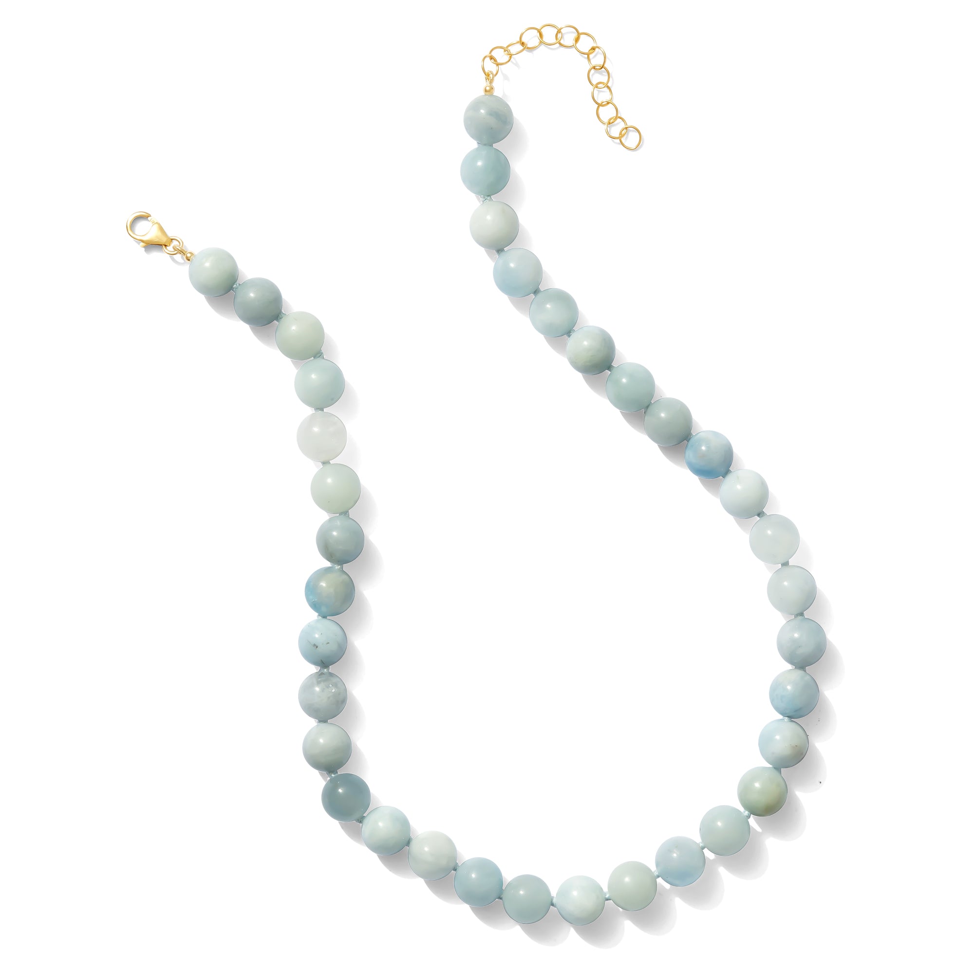 aquamarine round beads