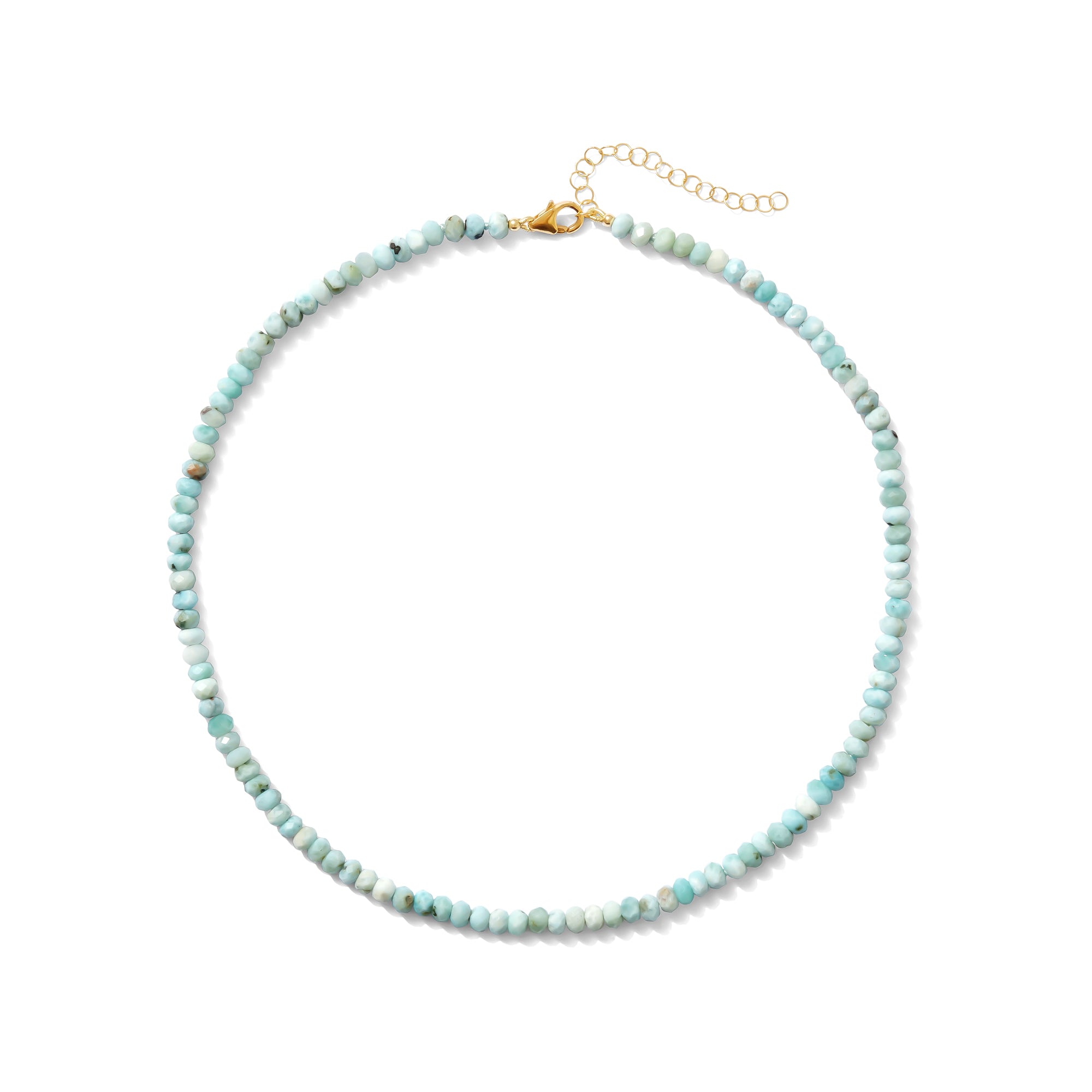 larimar rondelle beads