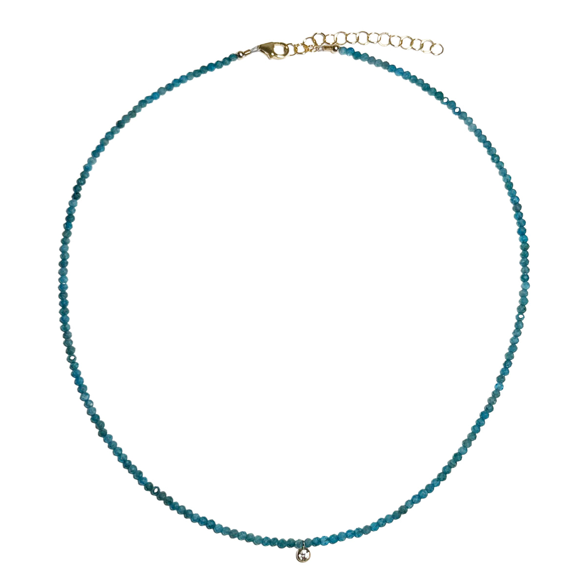 apatite & bezel cz drop