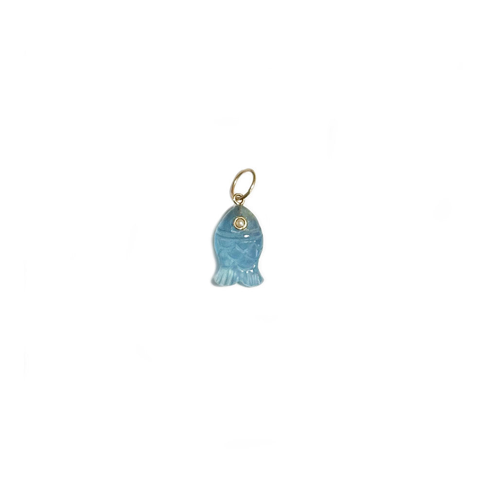 Gemstone Fish Pendant - mini