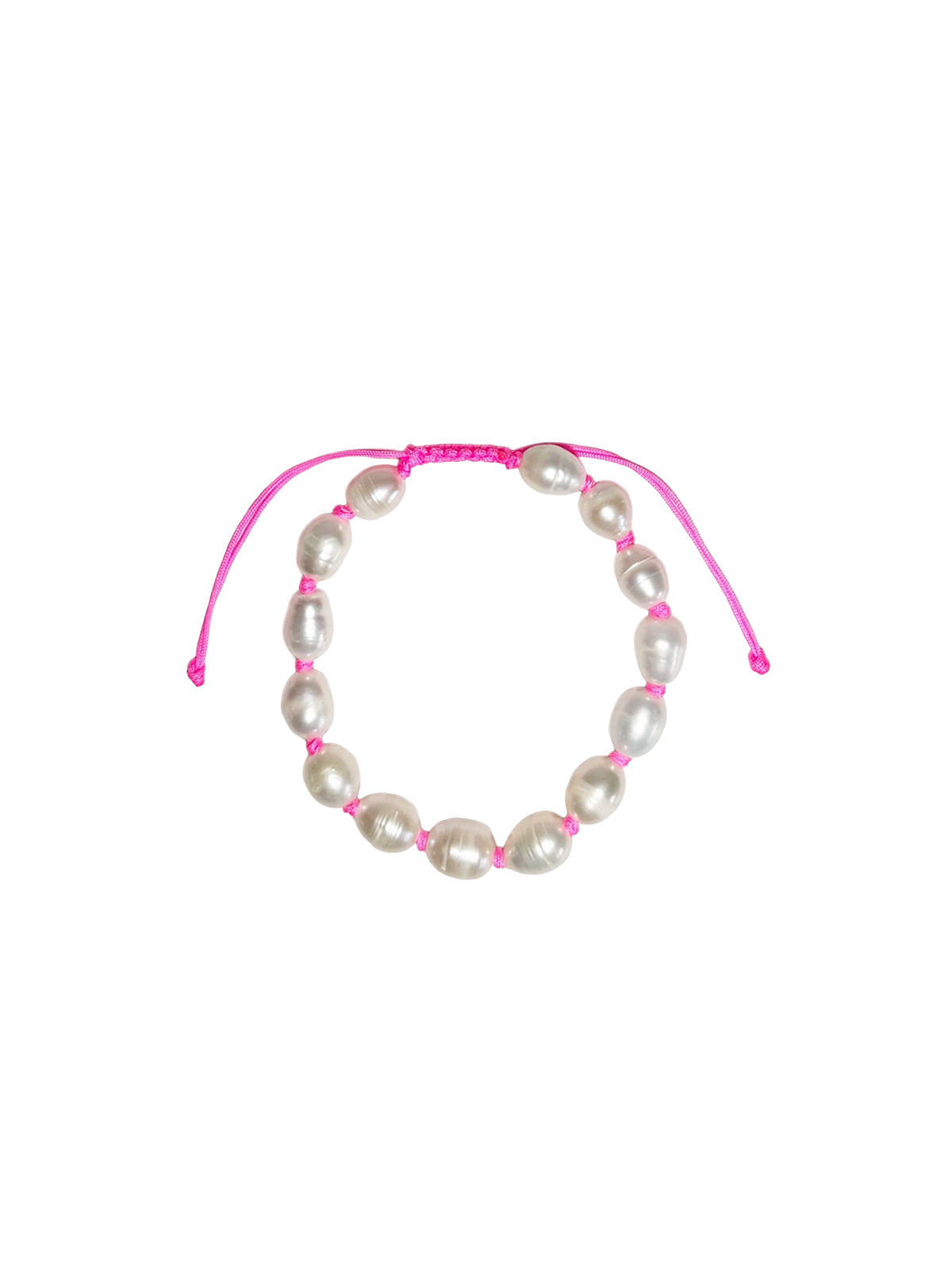 knotted oval pearl bracelet