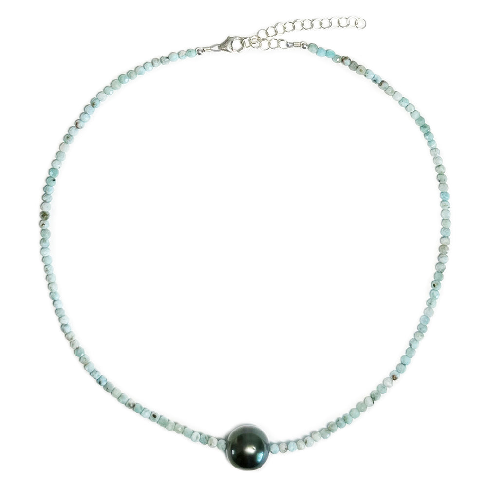 larimar & tahitian pearl