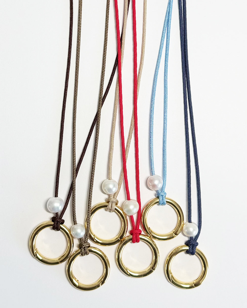 pearl link cord necklace