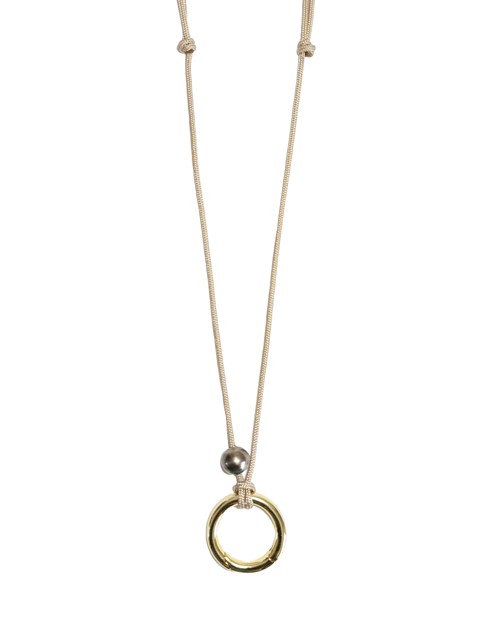 tahitian pearl glasses link cord necklace