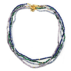 malachite& gf ball necklace