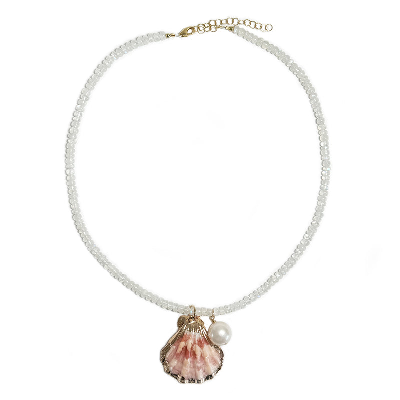 moonstone, pearl & seashell
