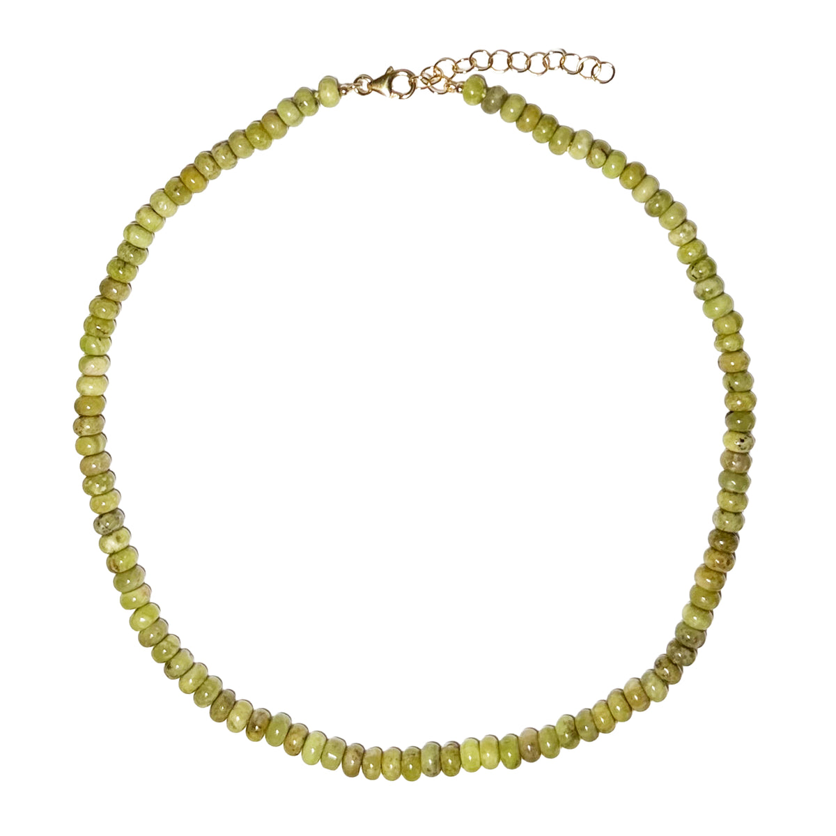 green peridot rondelle beads