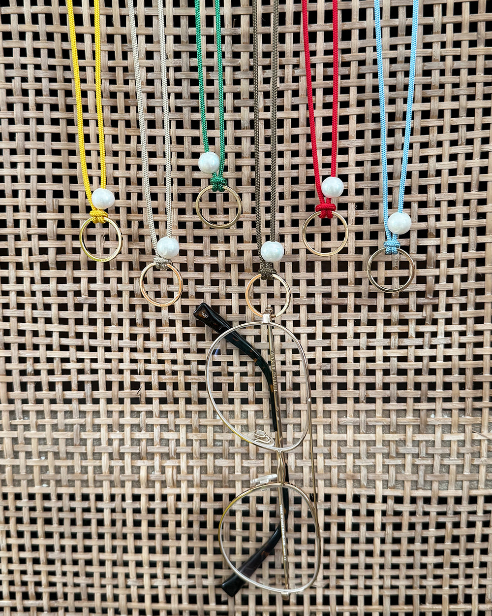 pearl loop glasses cord necklace