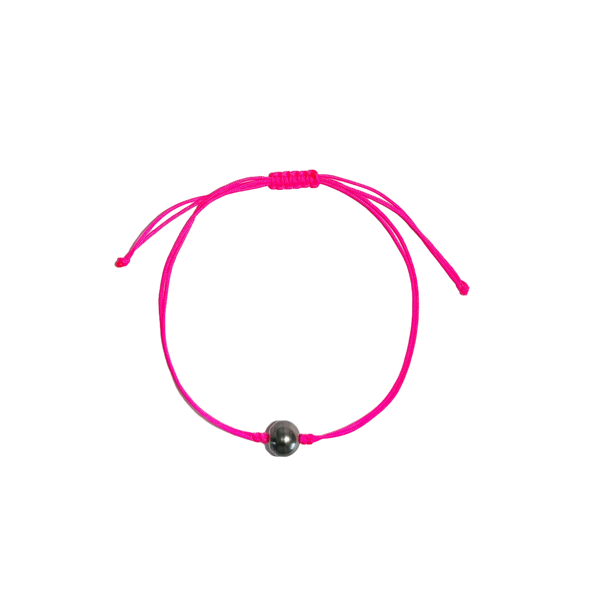tahitian pearl nylon anklet