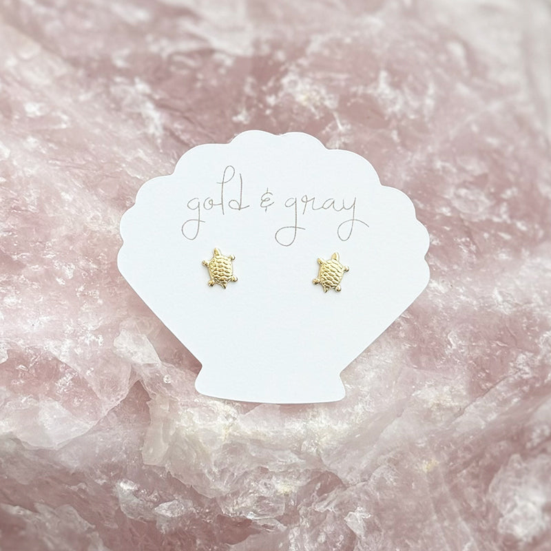 mini turtle studs