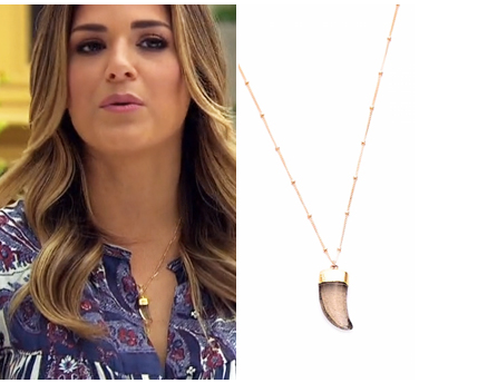 mini rutilated crystal horn