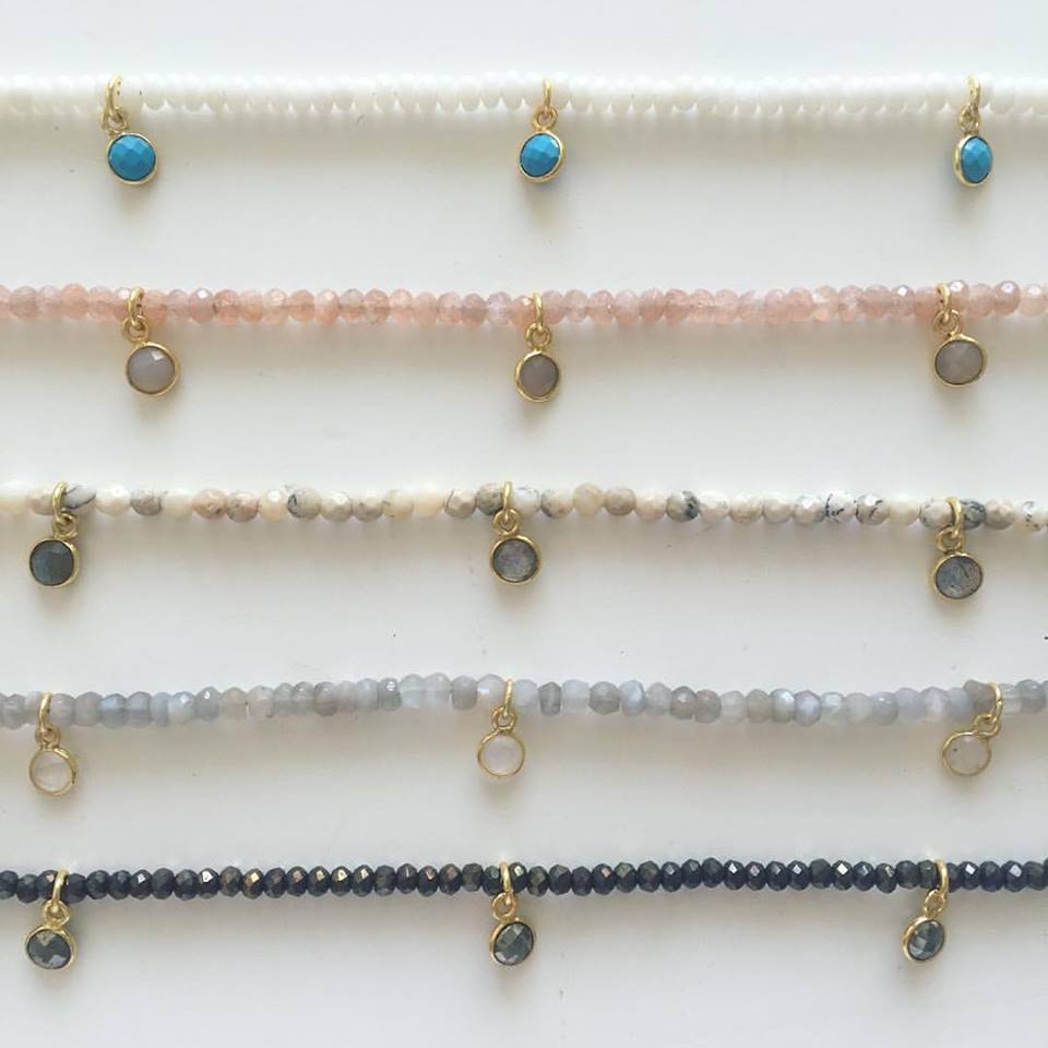 labradorite & labradorite drops