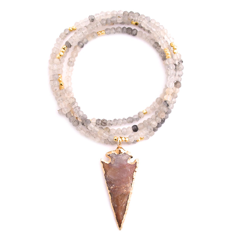rutilated quartz & arrowhead