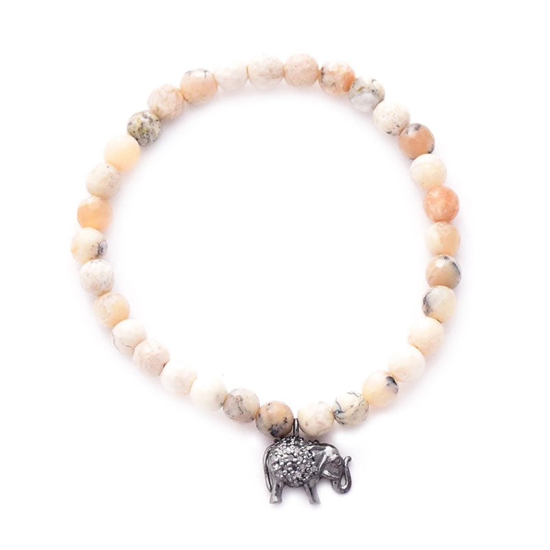 african opal diamond charm bracelets