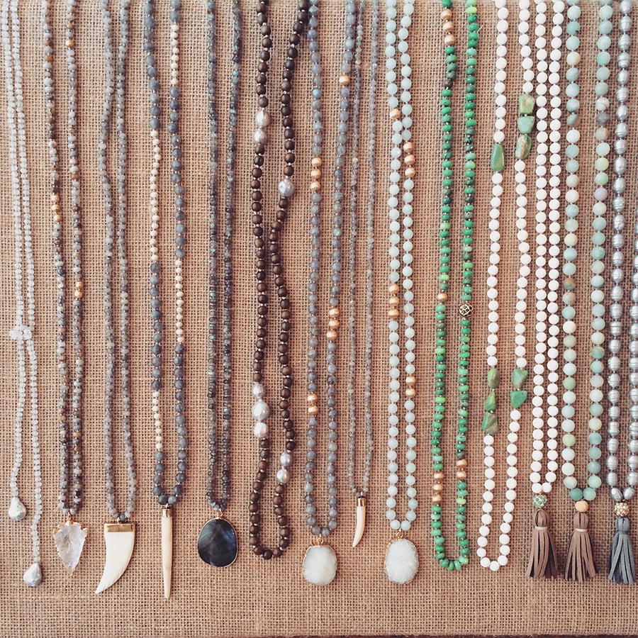 knotted pearls & tassel
