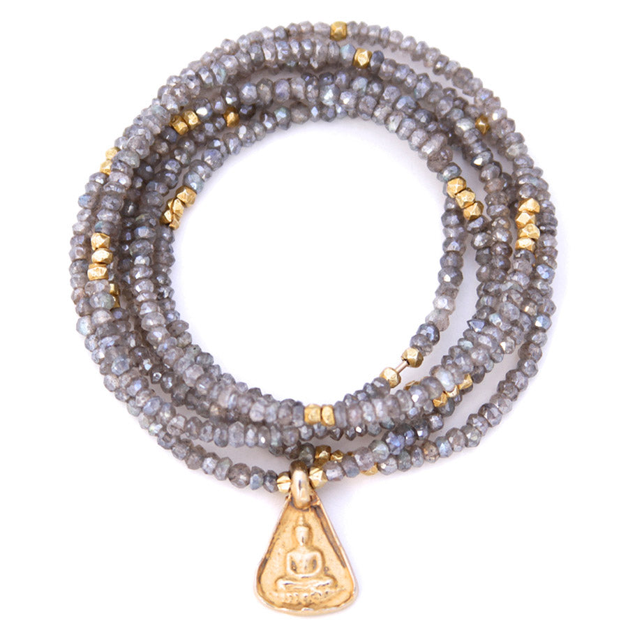 mystic labradorite & buddha