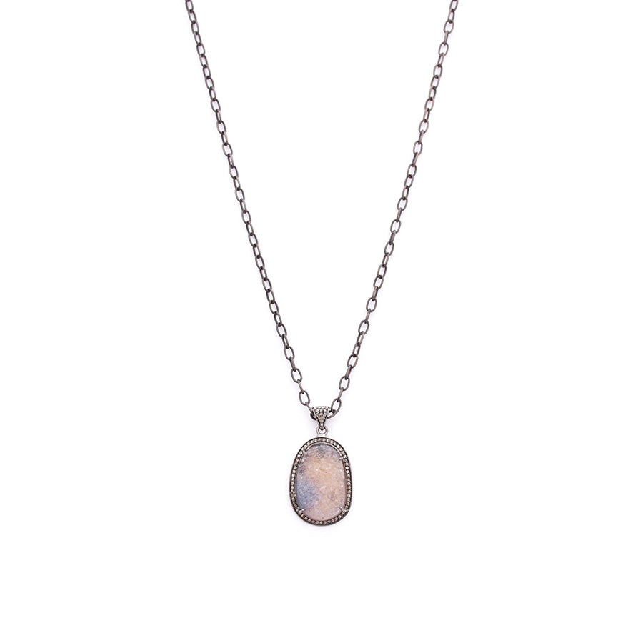 Diamond Druzy pendant
