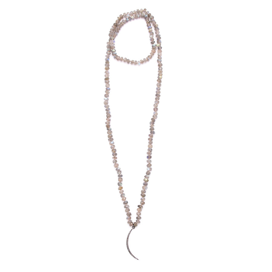 Labradorite & Thin Diamond Moon