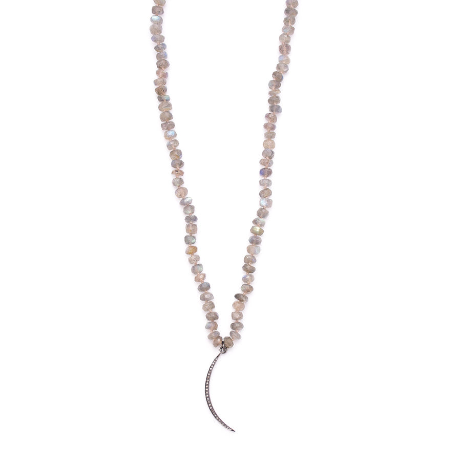 Labradorite & Thin Diamond Moon