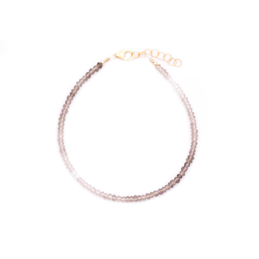 Ombre Smoky Quartz Layering Bracelet