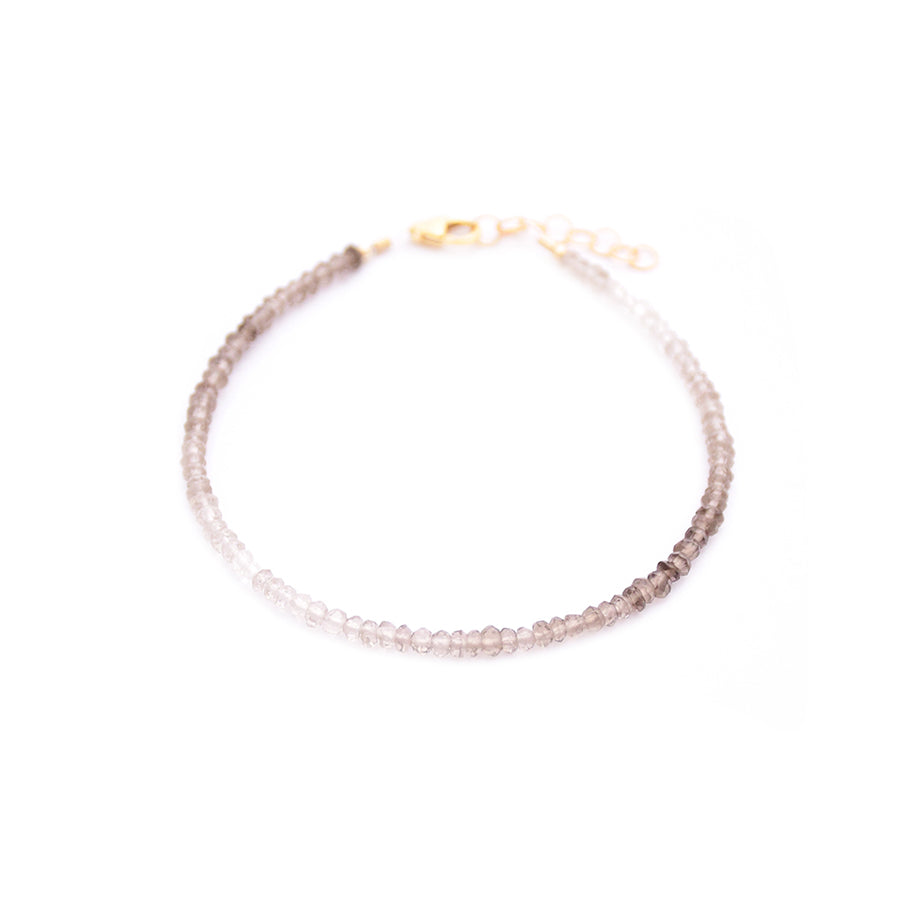 Ombre Smoky Quartz Layering Bracelet