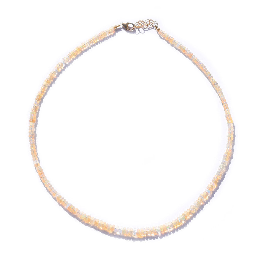 opal rondelle choker