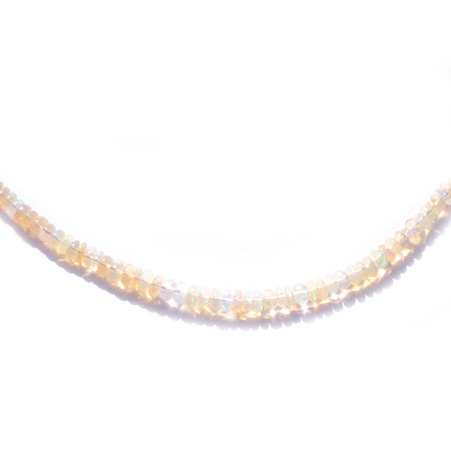 opal rondelle choker