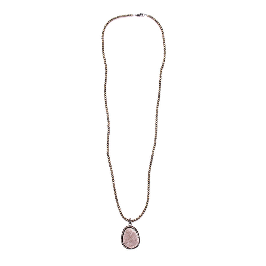 Pyrite & Mini Diamond Druzy