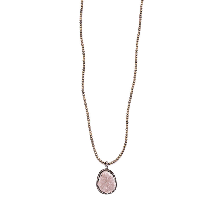 Pyrite & Mini Diamond Druzy