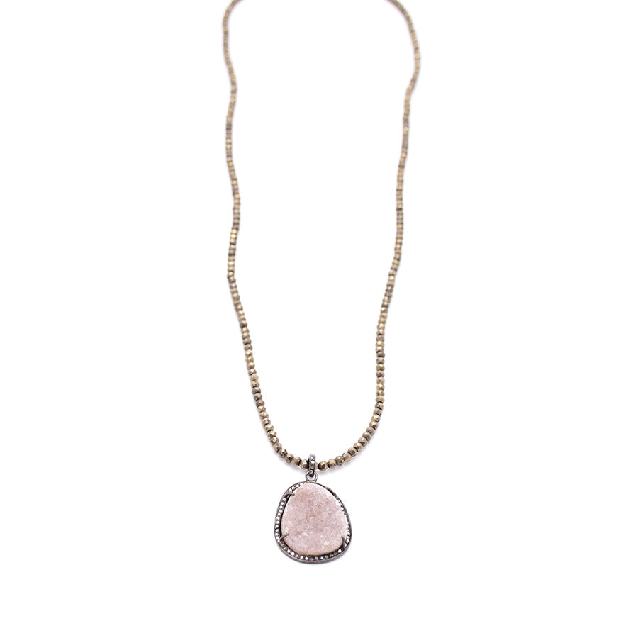 Pyrite & Mini Diamond Druzy