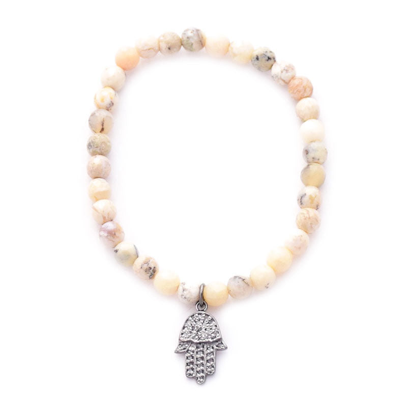 african opal diamond charm bracelets