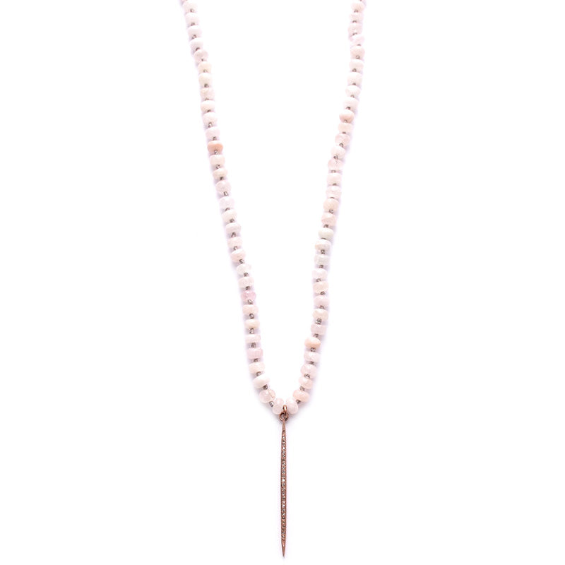 morganite & rose diamond spike