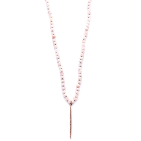 morganite & rose diamond spike