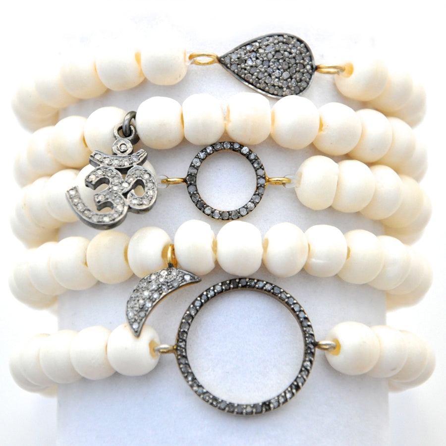 diamond stacking bracelets