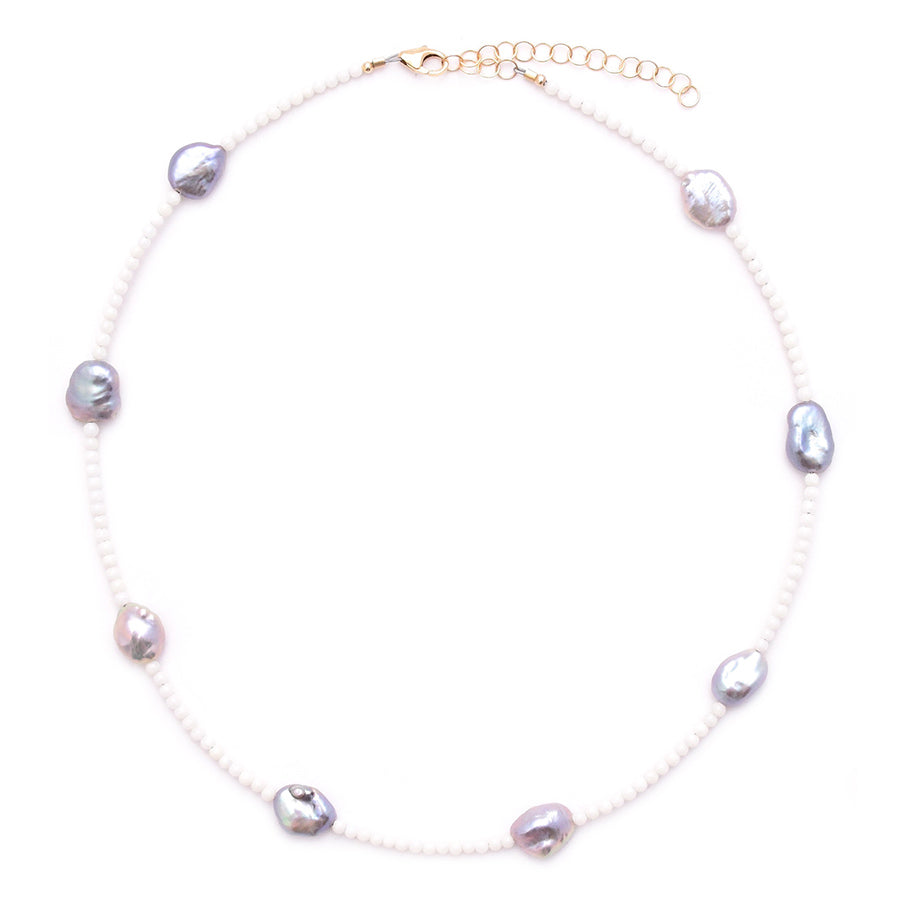 coral & 8 pearl nuggets