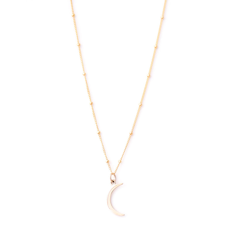 mini gold crescent moon