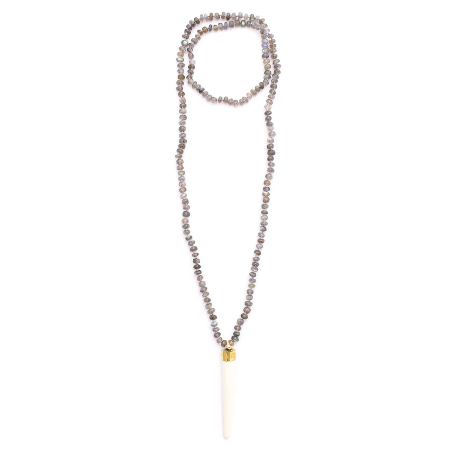 labradorite & bone spike