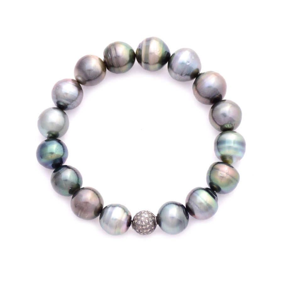 tahitian pearls & diamond ball