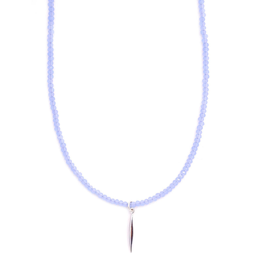 periwinkle chalcedony choker