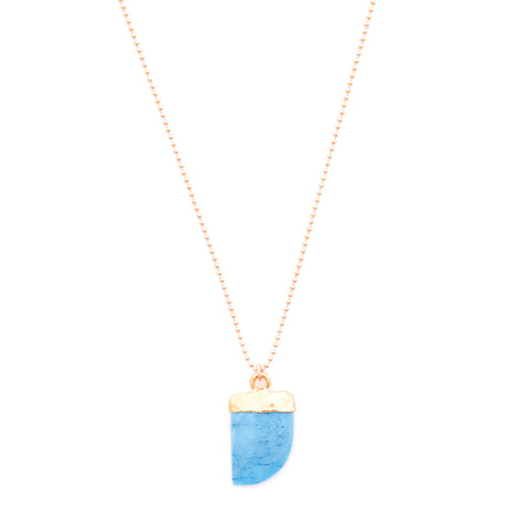 mini turquoise horn