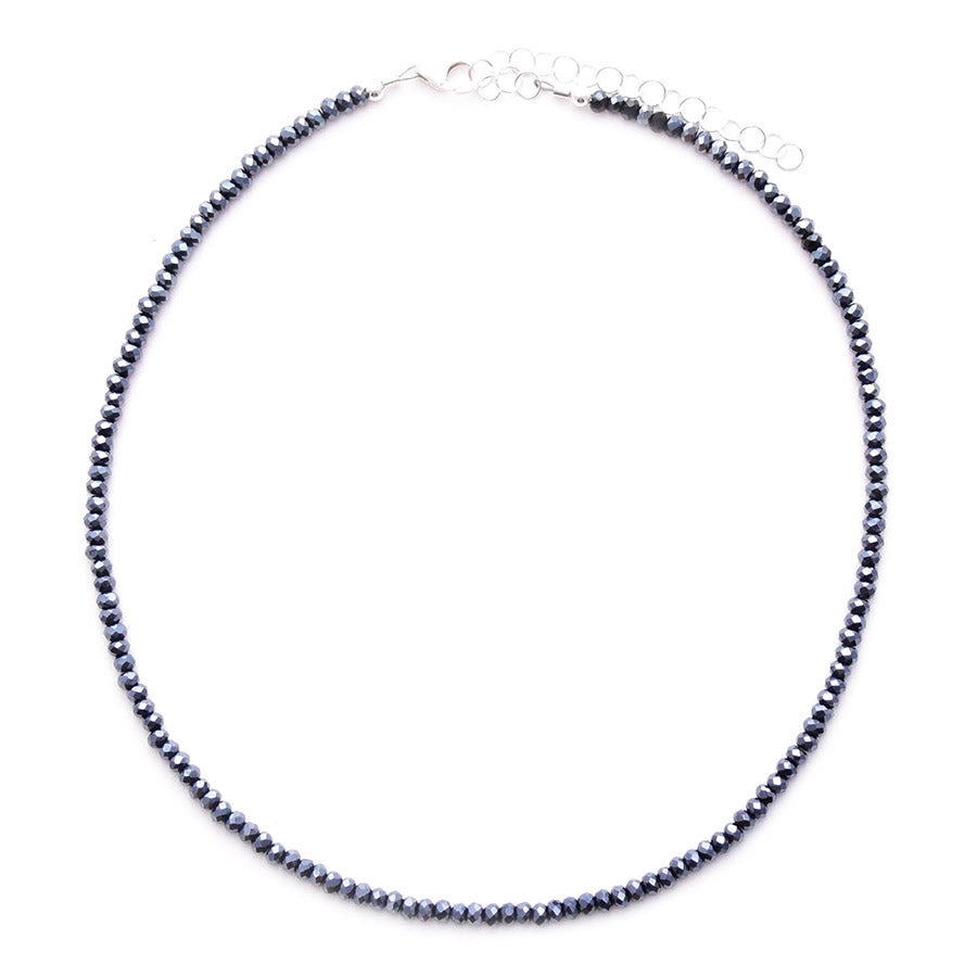 coated black spinel choker