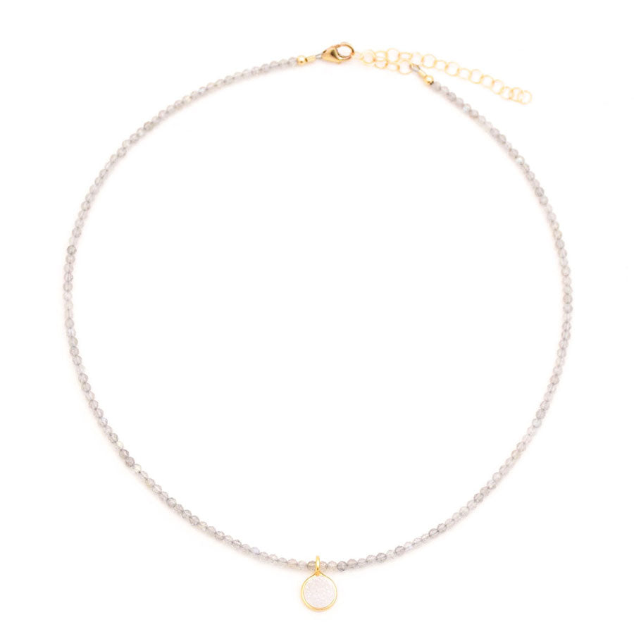 labradorite & mini druzy