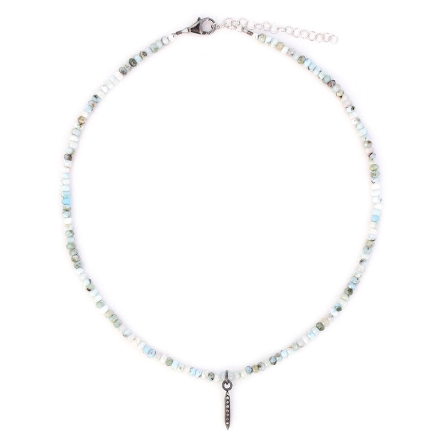 larimar & mini diamond spike
