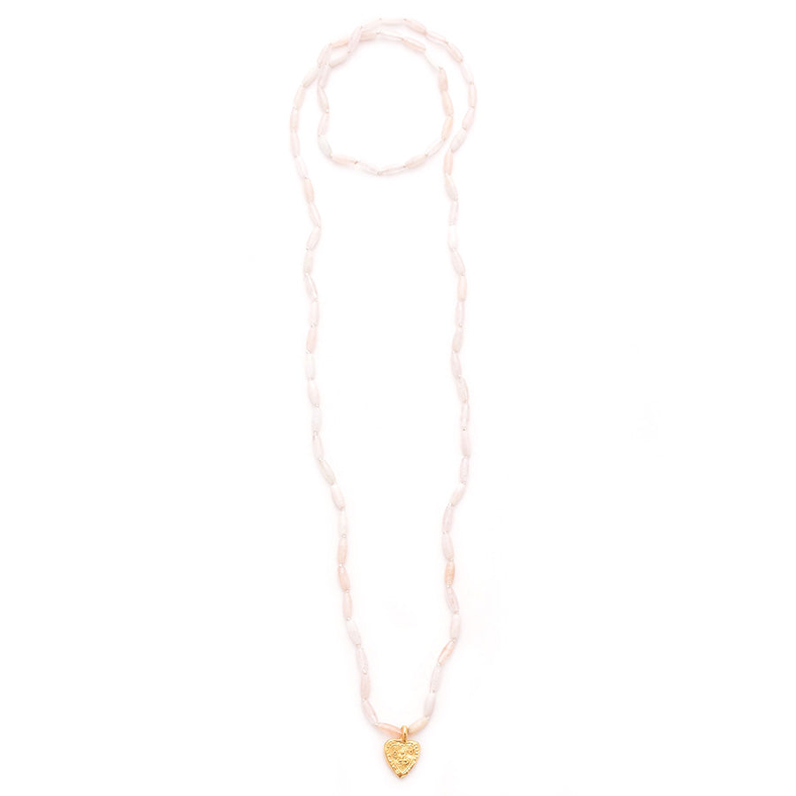 morganite & vermeil buddha charm