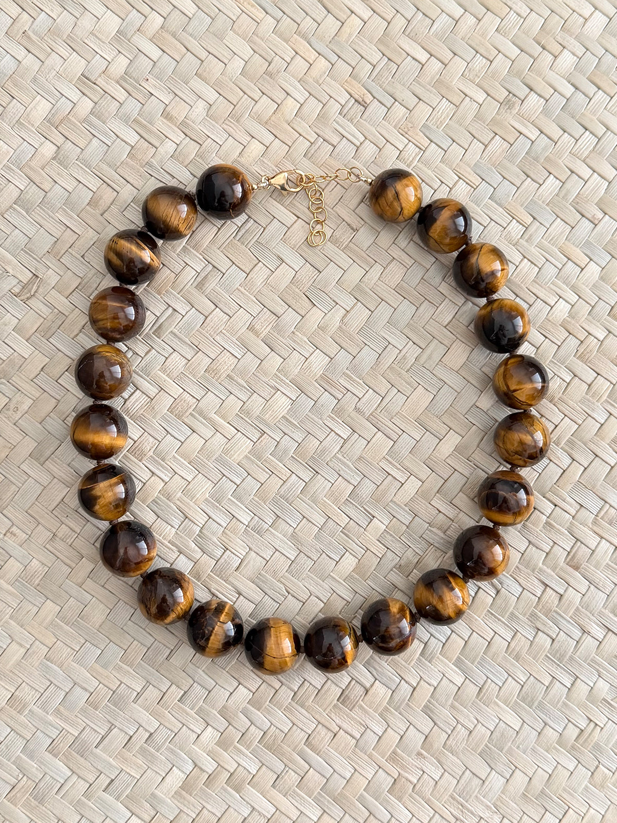 tiger's eye round beads 16mm