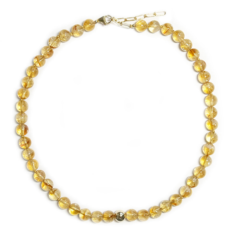 citrine beads & goldfill bead
