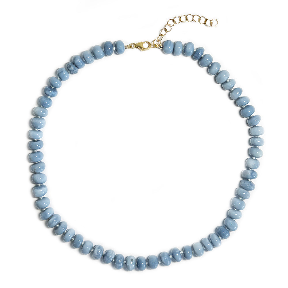 blue opal rondelles