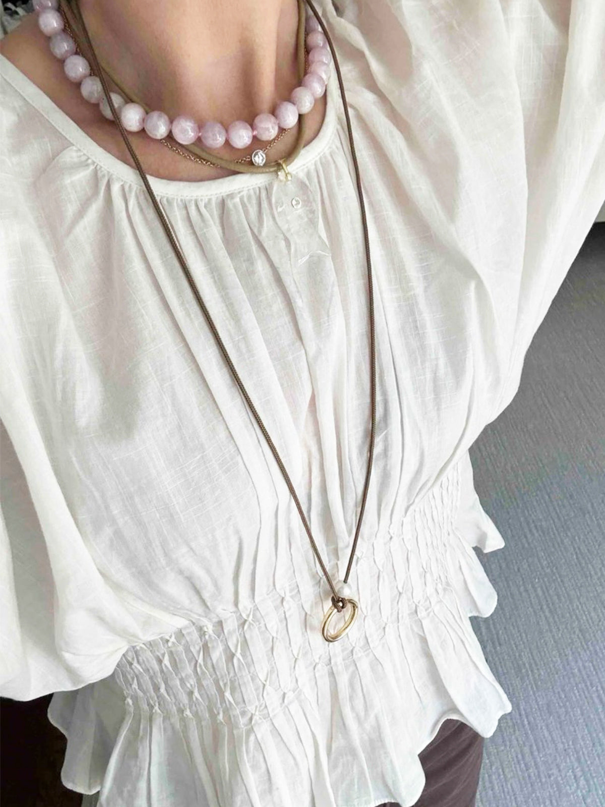 pearl link glasses cord necklace
