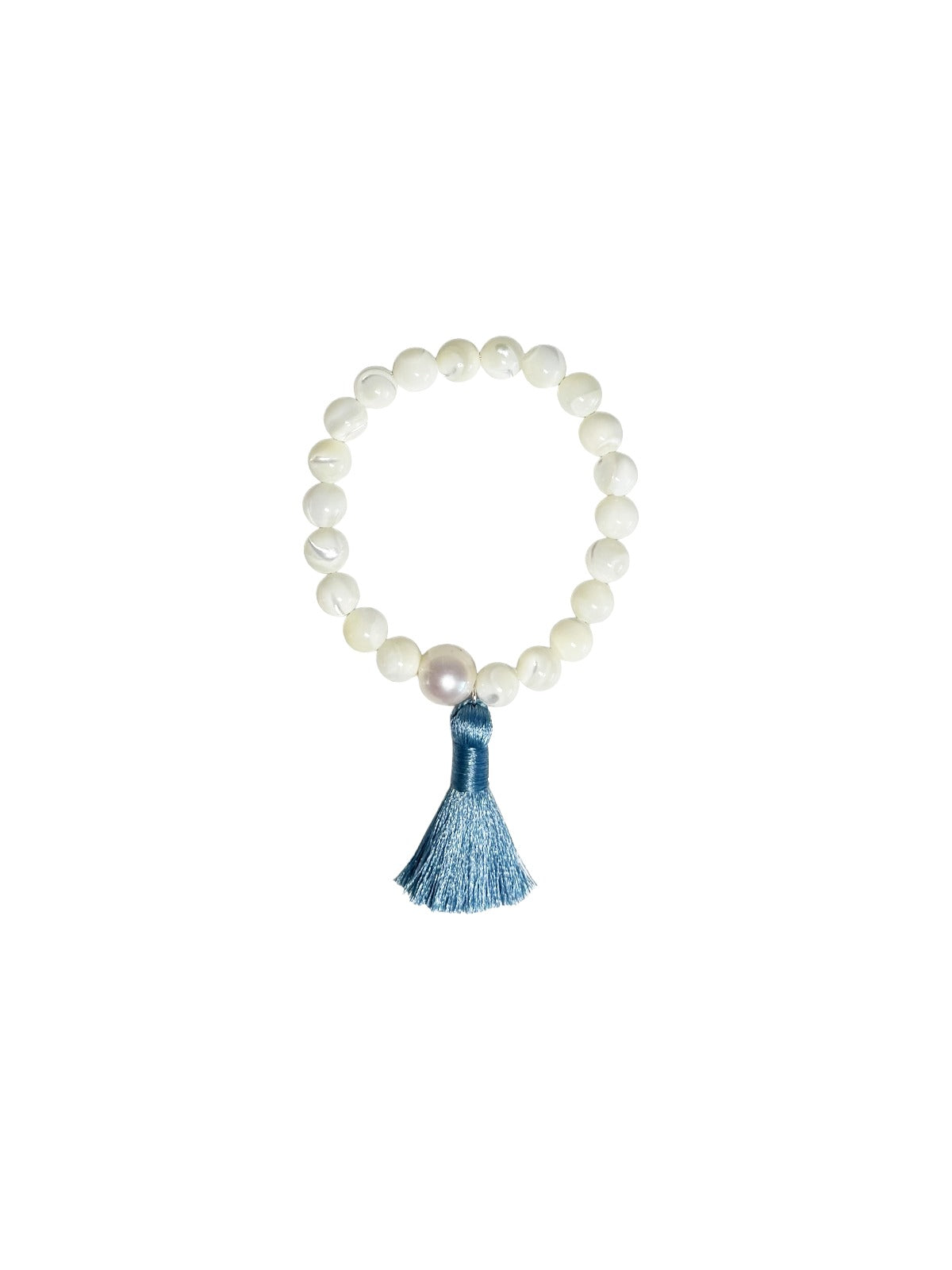 mother-of-pearl tassel bracelet